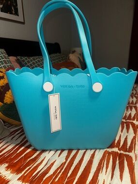 Versa Tote Rose Style Turquoise